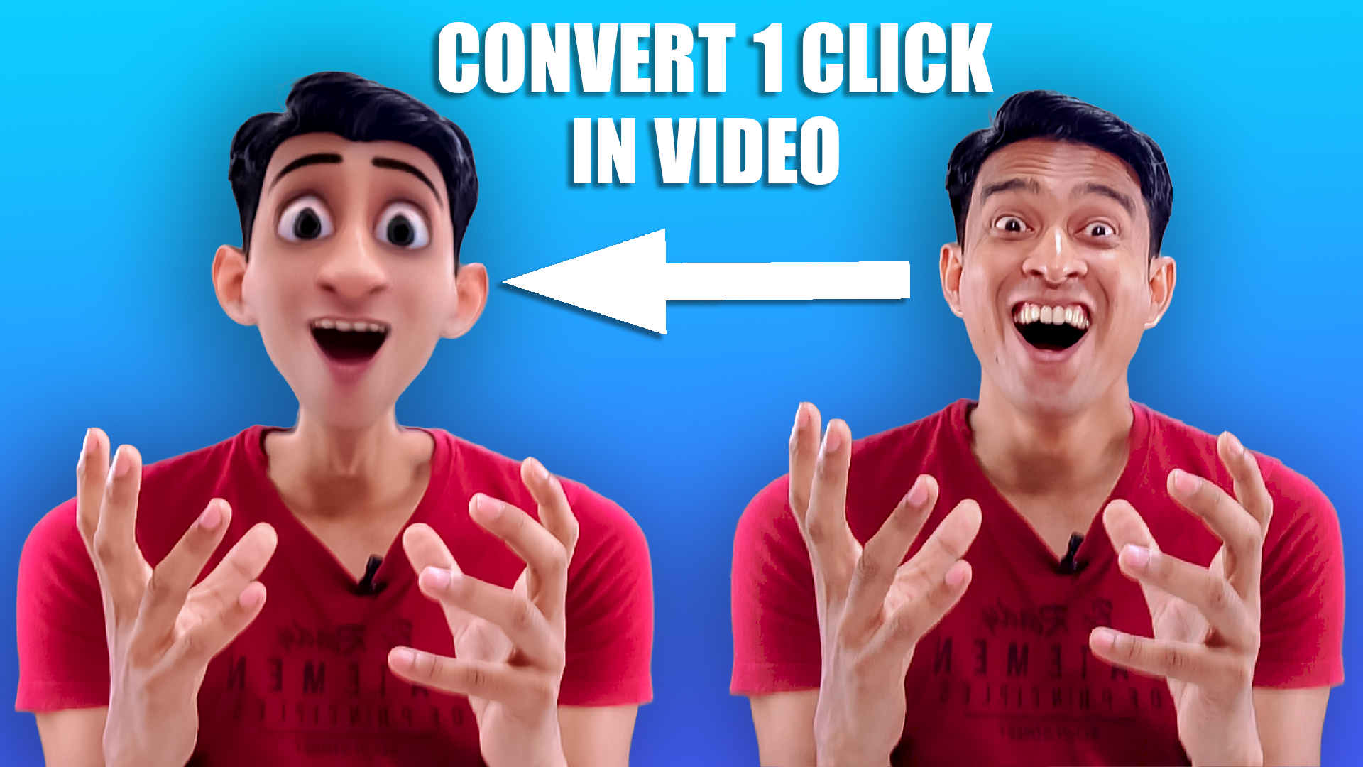how to add cartoon effect in video and photo
