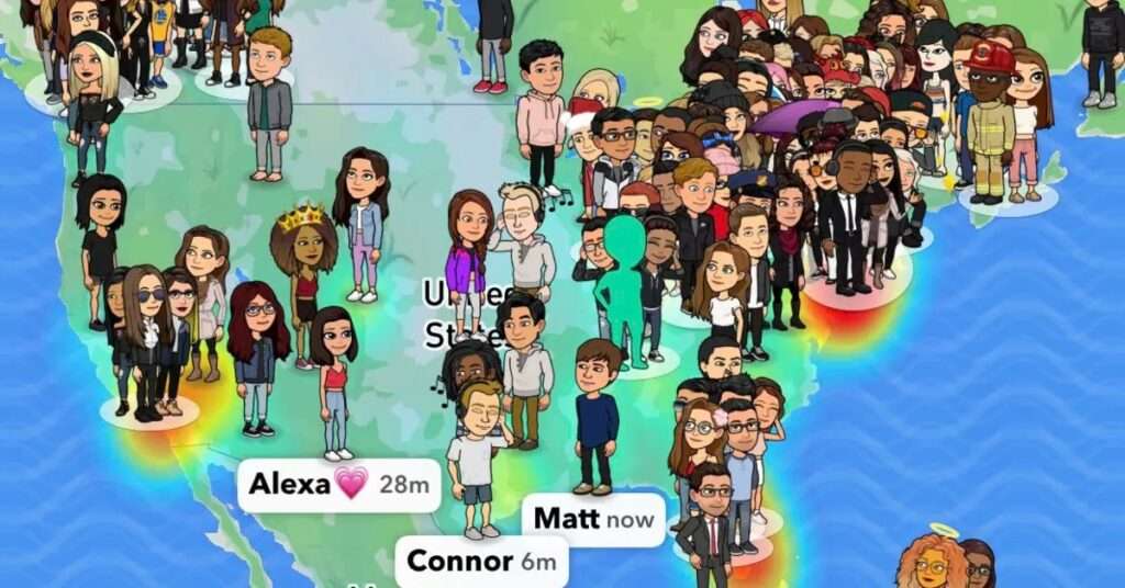 Snapchat Friends Map Image used for visual representation.