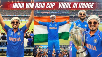 India Beats Pakistan – Asia Cup 2025 Final | Gemini AI Cricket Victory Image Tutorial