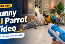 How to Create Viral Funny AI Parrot Videos With Google Flow – Full Prompt Included